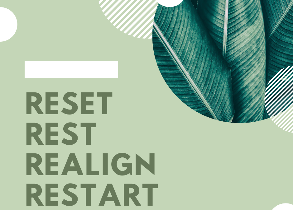 Reset, Rest, Realign, and Restart